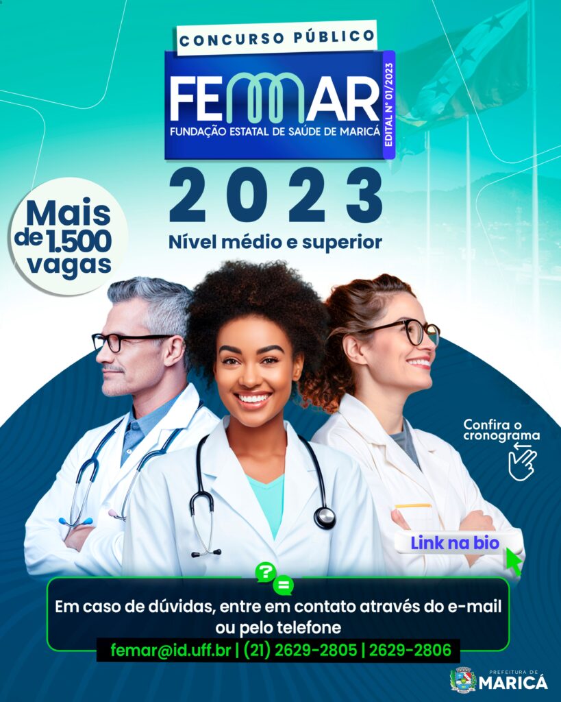 FEMAR – Fundação Estatal de Saúde de Maricá – Edital 1/2023